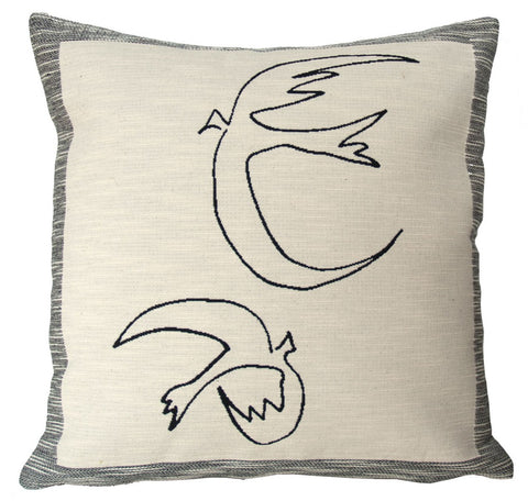 Hirondelles - Picasso Cushion Cover - BLACK FRIDAY SALE